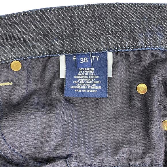 Fidelity Men's Vantage Skinny Slim Stretch Jeans in Oxford Dark Wash, Size 38 - Picture 5 of 6
